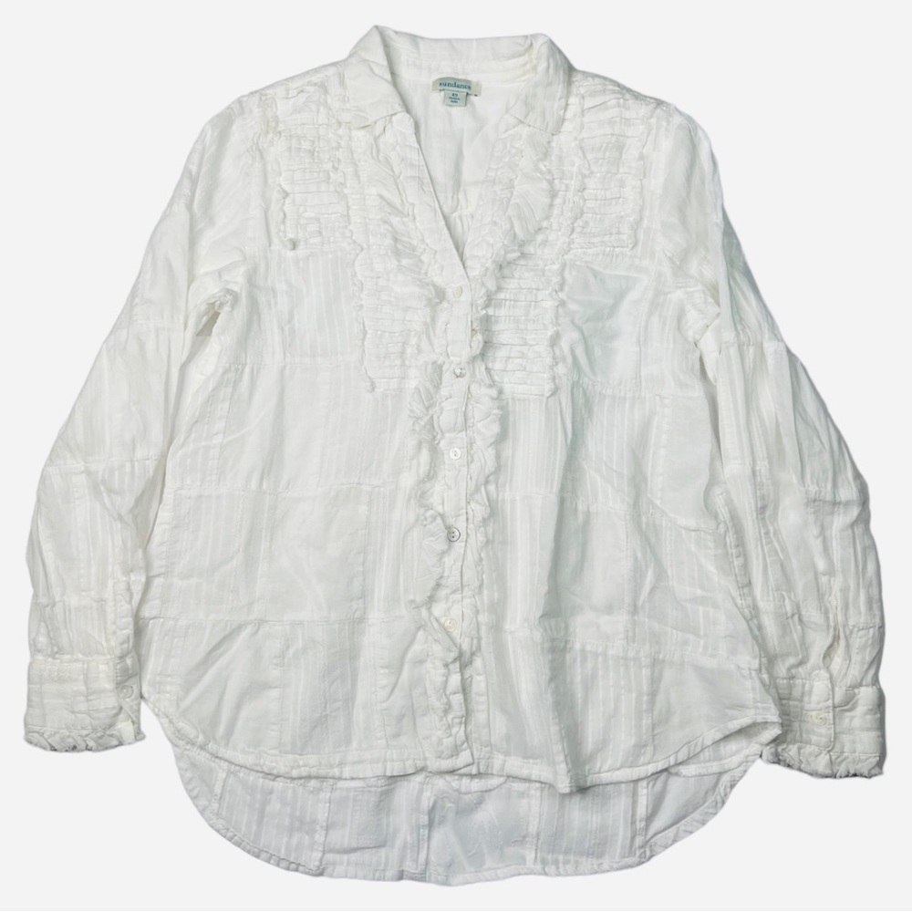 Sundance Size Xs Collar Patchwork Button Down Shi… - image 1